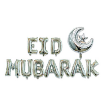 Eid Mubarak Letters - Zilver