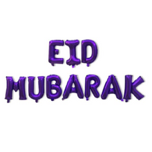 Eid Mubarak Letters - Paars