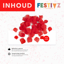 Rozenbladen 2500 stuks - Rood